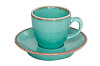 Чашка кофейная Porland 90 мл фарфор цвет бирюзовый Seasons (312109) фото