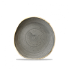 Тарелка мелкая Волна Churchill Stonecast Peppercorn Grey SPGSOG71 18,6см фото