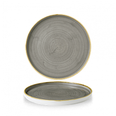 Тарелка мелкая с прямым бортом Churchill Chefs Plate, Stonecast Peppercorn Grey SPGSWP211 в Санкт-Петербурге фото