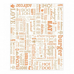 Упаковочная бумага Garcia de Pou Parole оранжевая, 28*34 см, 1000 шт/уп, жиростойкий пергамент в Москве , фото