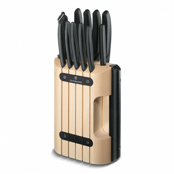 Набор ножей Victorinox на деревянной подставке, 11 шт, h 35,5 см фото