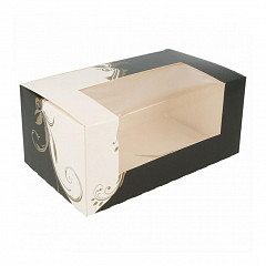 Коробка для торта Garcia de Pou с окном 18*11*8 см, белая, картон в Санкт-Петербурге, фото