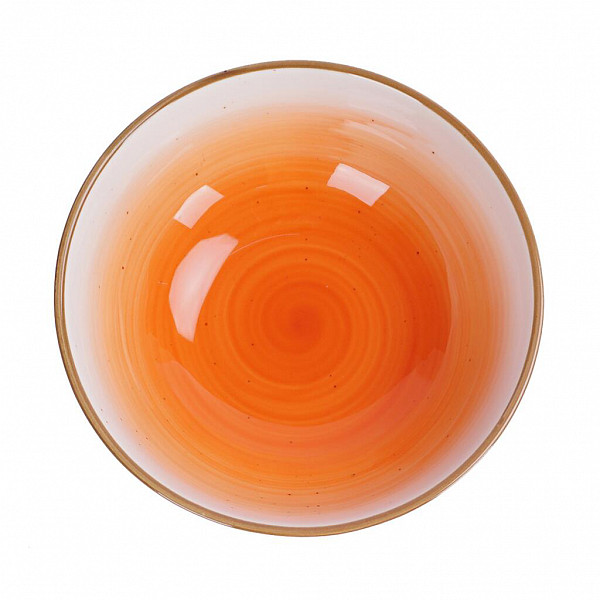 Салатник P.L. Proff Cuisine 510 мл 15*6 см оранжевый фарфор The Sun Eco фото