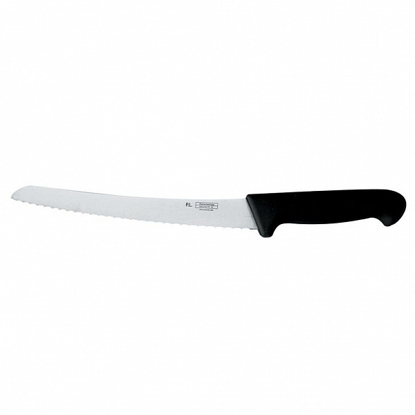 Нож хлебный P.L. Proff Cuisine PRO-Line 25 см, черная пластиковая ручка фото