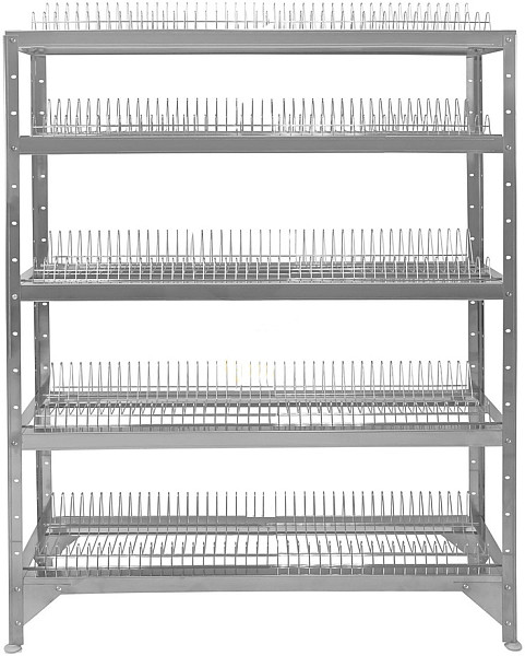 Стеллаж решетчатый для тарелок Hessen СТ-1,6*6/5 (оц) фото