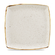 Тарелка мелкая квадратная  Stonecast Barley White SWHSDS101 26,8 см
