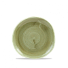 Тарелка мелкая Волна без борта Churchill Stonecast Patina Burnished Green PABGOG71 фото