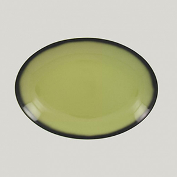 Блюдо овальное RAK Porcelain LEA Light green (зеленый цвет) 26 см фото