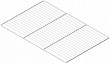 Полка решетчатая Polair 650х530 ШХ-0,7 (из проф. 6мм и полосы 4*12)