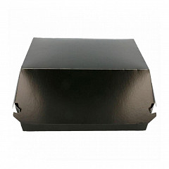 Коробка для бургера Garcia de Pou Black 17,5*18*7,5 см, 50 шт/уп, картон в Санкт-Петербурге фото