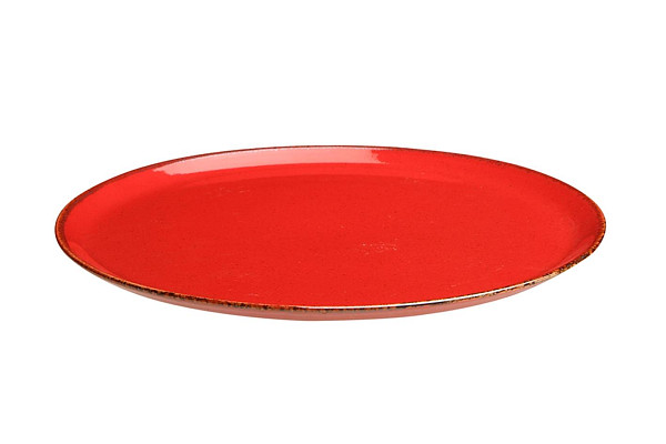 Тарелка для пиццы Porland 20 см фарфор цвет красный Seasons (162920) фото