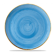 Тарелка мелкая круглая Churchill Stonecast Cornflower Blue SCFSEV111 28,8см, без борта