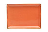 Блюдо прямоугольное Porland 18х13 см фарфор цвет оранжевый Seasons (358819) фото