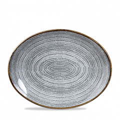 Тарелка глубокая овальная Churchill 31,7х25,5см, Stone Grey, Studio Prints SPSGOP121 в Санкт-Петербурге, фото