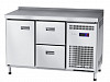 Холодильный стол Abat СХС-60-01-СО охлаждаемая столешница с бортом (ящики 1/2, дверь) фото