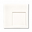 Тарелка  31*31 см квадратная смещенное дно белая фарфор KW Black Label