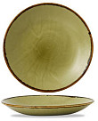 Тарелка глубокая Dudson 25,5 см, зеленая HVGRPD251