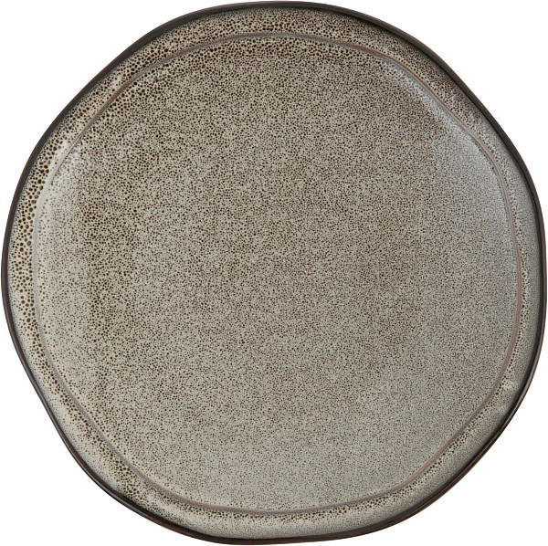 Тарелка с узким волнистым римом Fortessa d 28 см , Ston grey, World of Colours (D740.028.0000) фото