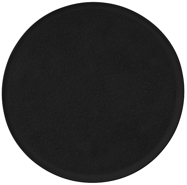 Тарелка мелкая Seltmann Weiden 37,5 см, полностью рельефная, черная матовая (001.771078) фото