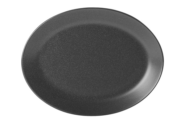 Блюдо овальное Porland 18х14 см фарфор цвет черный Seasons (112118) фото