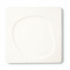 Тарелка P.L. Proff Cuisine 30,5*30,5 см квадратная смещенное дно белая фарфор в Санкт-Петербурге фото