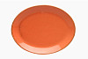 Блюдо овальное Porland 31х24 см фарфор цвет оранжевый Seasons (112131) фото