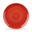 Тарелка мелкая круглая  Stonecast Berry Red SBRSEV101 26 см