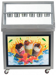 Фризер для жареного мороженого Foodatlas KCB-1Y (контейнеры, световой короб, стол для топпингов) в Санкт-Петербурге, фото