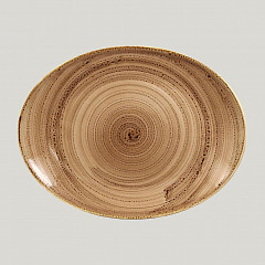Овальная тарелка RAK Porcelain Twirl Shell 36*27 см в Санкт-Петербурге фото
