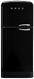 Отдельностоящий двухдверный холодильник Smeg FAB50LBL