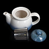 Чайник заварочный с фильтром Corone Oceano 600 мл, голубой фото