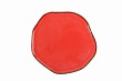 Тарелка с волнообразным краем Porland 21 см фарфор цвет красный Seasons (186421)