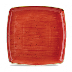 Тарелка мелкая квадратная Churchill Stonecast Berry Red SBRSDS101 26,8 см в Санкт-Петербурге фото