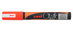 Маркер меловой UNI Mitsubishi Pencil Chalk PWE-5M 1,8-2,5 мм Оранжевый неон в Санкт-Петербурге фото