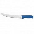 Нож разделочный Icel 25см с бороздками SAFE синий 28600.3552000.250