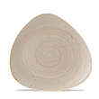Тарелка мелкая треугольная Churchill Stonecast Nutmeg Cream SNMSTR91 22,9см, без борта