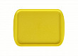 Поднос столовый из полистирола Luxstahl 330х260 мм желтый