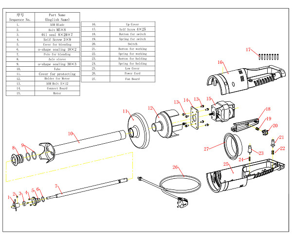 Переключатель для блендера Viatto для VA-HM-280 фото