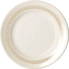 Тарелка мелкая Steelite Антуанетт фарфор D=300,H=28мм белый,олив. (03012157) в Санкт-Петербурге, фото 1