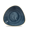 Салатник треугольный Churchill Stonecast Blueberry SBBSTB271 27,2х26,7см фото