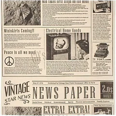 Бумага для конусов и сэндвичей Fab up Газета [1000шт] ,L=30,5,B=30,5см (04146654) в&nbsp;Санкт-Петербурге фото