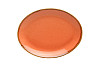 Блюдо овальное Porland 24х19 см фарфор цвет оранжевый Seasons (112124) фото