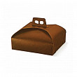 Коробка для кондитерских изделий Garcia de Pou 29*29*7 см, коричневая, картон, 100 шт/уп