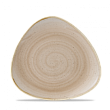 Тарелка мелкая треугольная  Stonecast Nutmeg Cream SNMSTR71 19,2см, без борта