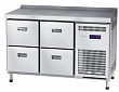 Холодильный стол Abat СХС-60-01-СО охлаждаемая столешница с бортом (ящики 1/2, ящики 1/2)