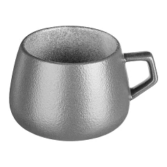 Чашка кофейная Kunstwerk Сейко фарфор 220мл D=67/60,H=60мм серый (03131362) в Санкт-Петербурге, фото 1