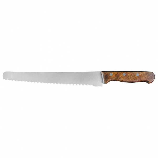 Нож кондитерский P.L. Proff Cuisine 25 см, деревянная ручка фото