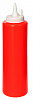 Диспенсер для соуса Luxstahl красный (соусник) 375 мл фото