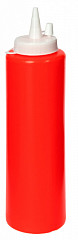 Диспенсер для соуса Luxstahl красный (соусник) 375 мл в Санкт-Петербурге, фото 1
