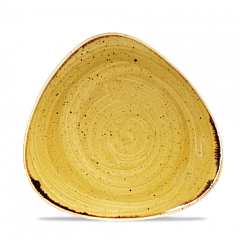 Тарелка мелкая треугольная Churchill Stonecast Mustard Seed Yellow SMSSTR91 22,9см, без борта в Санкт-Петербурге фото
